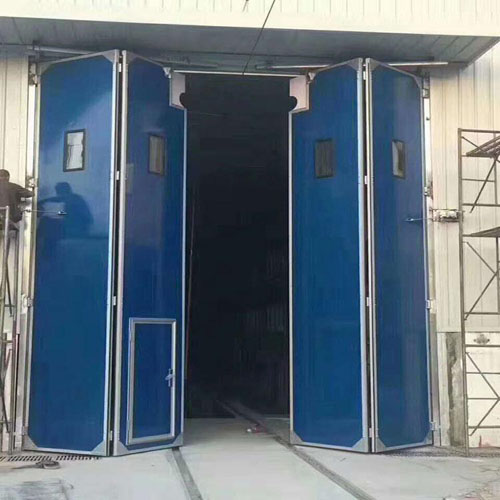 工業門導軌配置：
